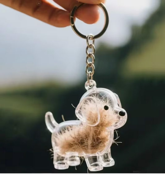 Breloc Transparent Pentru Parul Cainelui